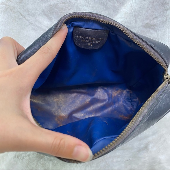 GUCCI GG Authentic vintage toiletry travel makeup pencil case bag toiletries - Picture 12 of 14